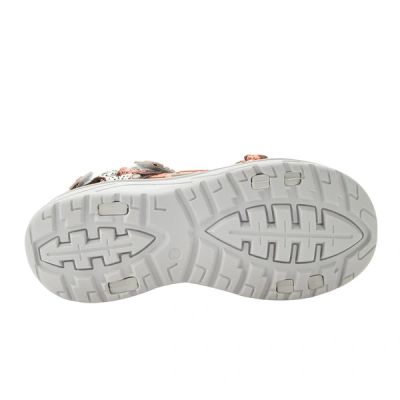 4. Lee Cooper women's shoes velcro sandals for summer beach light gray pink