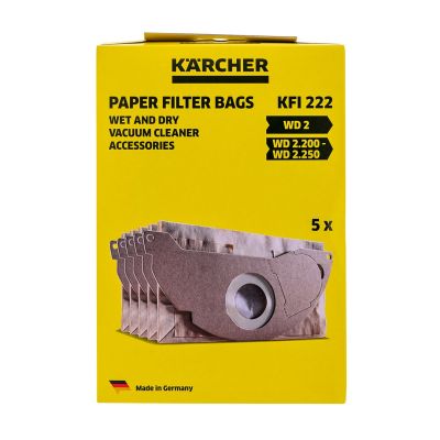6. Karcher filter bags (Paper; KARCHER 6.904-322.0; 5 pcs.)