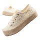 Lee Cooper women's lace sneakers beige platform
