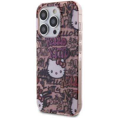 2. Hello Kitty IML Tags Graffiti case for iPhone 14 Pro - pink