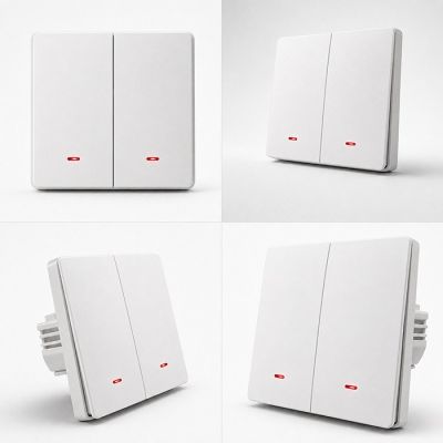 4. QOLTEC LIGHT ON/OFF SWITCH | 2-CHANNEL | WI-FI | TIMER | TUYA | WHITE