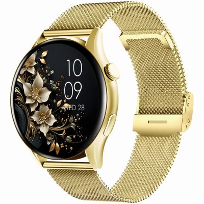 4. Smartwatch Gravity Gold Strap + Bracelet GT11-1
