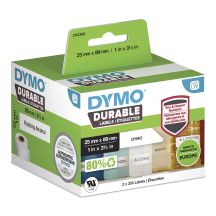 White address label 25x89mm/2 rolls of 350 labels