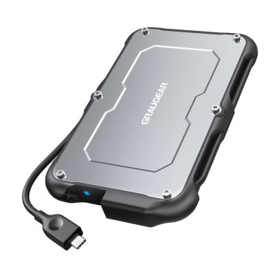 GRAUGEAR G-2502-C-10G Hard Drive Case HDD/SSD Enclosure Black, Steel 2.5"