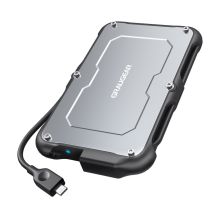 GRAUGEAR G-2502-C-10G Hard Drive Case HDD/SSD Enclosure Black, Steel 2.5"