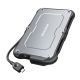 GRAUGEAR G-2502-C-10G Hard Drive Case HDD/SSD Enclosure Black, Steel 2.5"