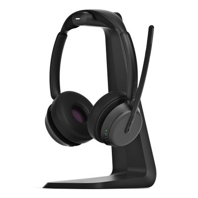 9. EPOS IMPACT 1061 ANC Wireless Headset Headband Office/Call Center Bluetooth Charging Base Black