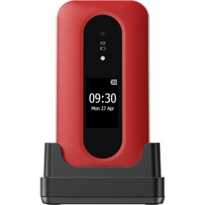 8. Doro Leva L30 7.11 cm (2.8") 142.7 g Red, White Functional phone