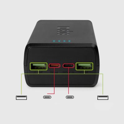 10. Powerbank SBS TTBB30000PD20K 30000 mAh 2 x USB-C 2 x USB-A - black