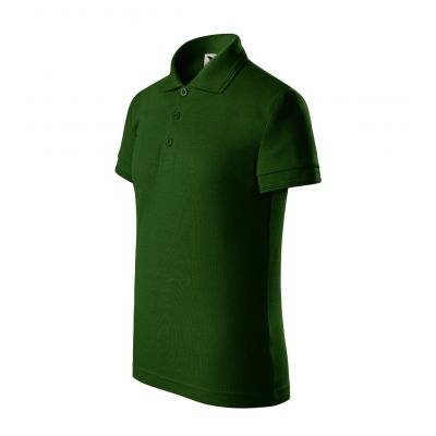 Kids' Pique Polo Shirt (Bottle Green)