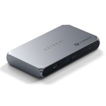 Satechi Thunderbolt 4 Slim Hub Pro - USB-C hub (DC 20V port, USB 3.2 Gen 2 Data Port, 3x Thunderbolt 4 port) (space gray)