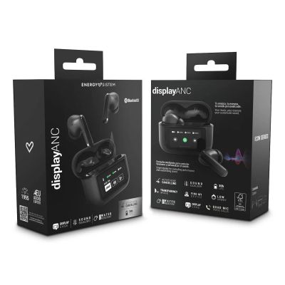 8. Energy Sistem True Wireless Earphones Icon Series with Microphone, Bluetooth, Graphite, ANC