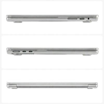 10. Tech-Protect Softshell Case for MacBook Air 13" 2023 / 2024 / 2025 / 2026 - Transparent