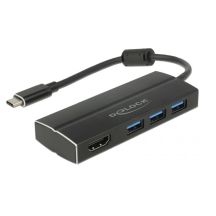 DeLOCK 63931 USB 3.2 Gen 1 (3.1 Gen 1) Type-C Docking Station Black