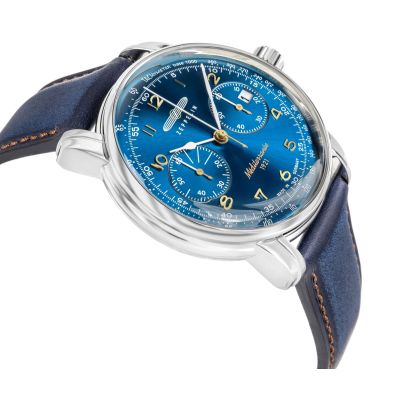 3. Men's ZEPPELIN Mediterranee Chronograph Watch 9670-3 + BOX