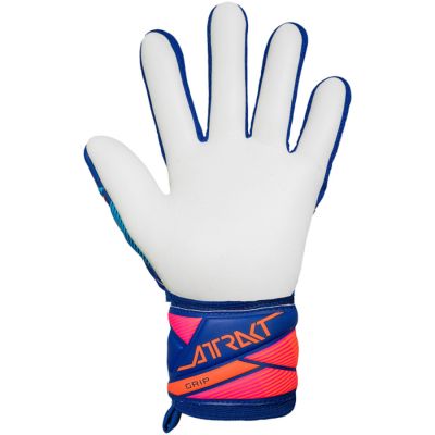 3. Reusch Attrakt Grip goalkeeper gloves blue 5670815 4126