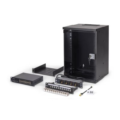 10" network package, 9U rack and hardware, bl SOHO Pro version, no assembly required