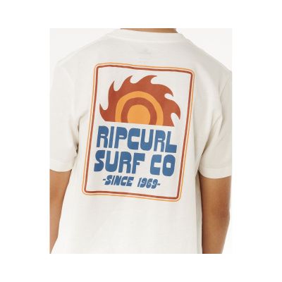 5. RIP CURL Pacific Rinse Sunrise Tee-Boy White