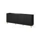 PAFOS chest of drawers 200x40x82 black matt