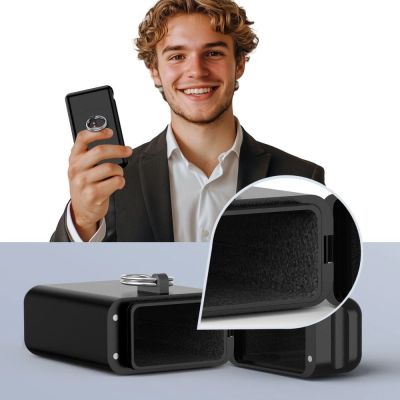 6. Tech-Protect KLR200 Metal Car Key Case RFID Blocking - Black