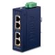 PLANET Industrial 2-port 10/100/1000T Gigabit Ethernet PoE Support Blue