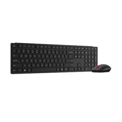 6. Lenovo 4X31S04848 Keyboard Mouse Included Office RF Wireless + Bluetooth Belgian Black