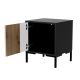 2. MERCI bedside table 2 pcs 44x40x52.5 black/artisan oak