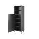 2. ABETO display cabinet 60x40xH176.5 graphite/glossy graphite