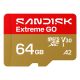 Sandisk Extreme Go microSD UHS-I 64GB MicroSD 170MB/s(R) / 80MB/s(W)