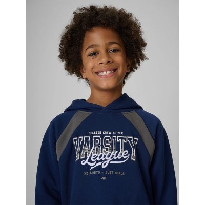 3. Boys' Loose-Fit Hooded Sweatshirt 4F 4FJRAW26TSWSM3193-31S
