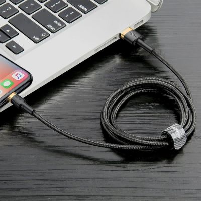 6. Baseus Cafule USB-A / Lightning 2A QC 3.0 cable 3 m - black and gold