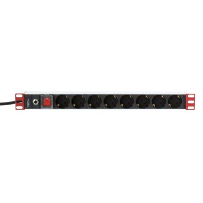 TECHLY POWER STRIP 19'1U X8 - SCHUKO SOCKETS