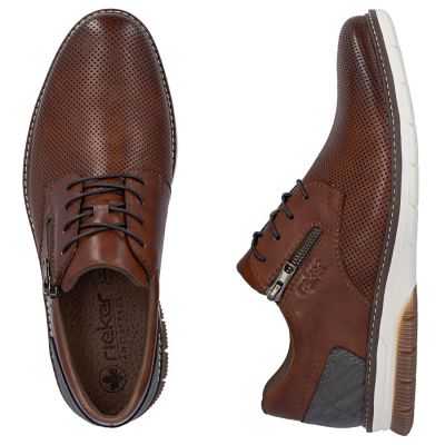 3. Rieker 14412-24 men's comfortable brown leather shoes