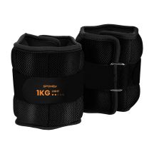Set of 2 Spokey ACTIVE FORM wrist or ankle weights, 1 kg