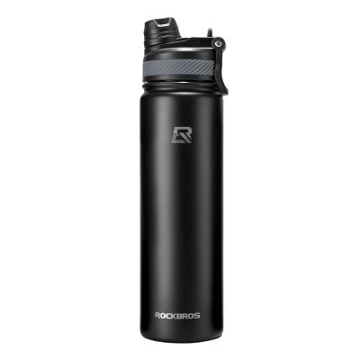 Rockbros 35210029002 thermal bicycle bottle for drinks 650 ml - black