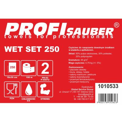 3. Cloths in a bucket with a soaking dispenser ProfiSauber WET SET 250
