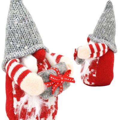 3. DECORATIVE GNOME 15CM GREY GIRL