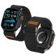 4. Tech-Protect Nylon Slip Strap for Apple Watch 44 / 45 / 46 / 49 mm - Black