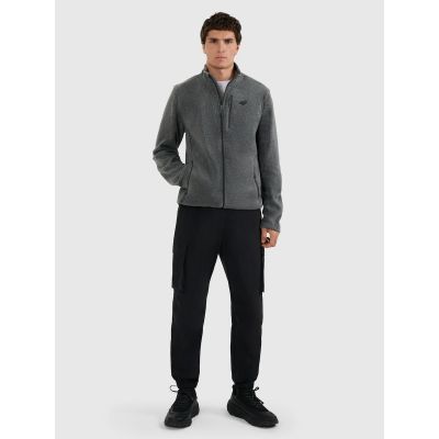7. Men's Regular Fit Fleece Jacket with Stand-Up Collar 4F 4FRMM00TFLEM435-23M