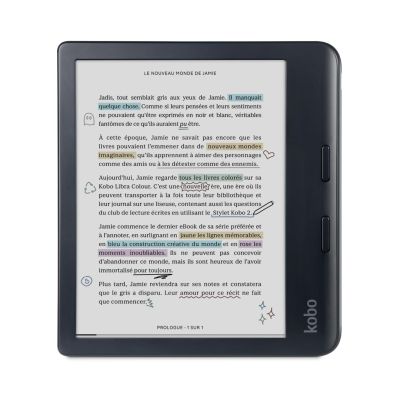 37. Kobo Libra Color 7" E-Ink Kaleido 3 32GB WI-FI Black Ebook Reader