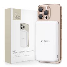 Powerbank Tech-Protect PB24 LifeMag QI2 MagSafe 10000 mAh - white
