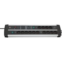 Brennenstuhl 1392000232 3 m power strip 14 x network sockets Indoor Black, Silver