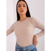 Beige striped blouse BASIC FEEL GOOD (RV-BZ-9207.41X)