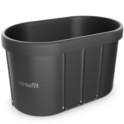 11. VIRTUFIT OVAL ICE BATH 500 LITERS ANTHRACITE WITH ACCESSORIES