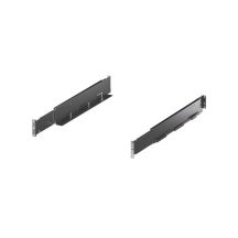 Steel mounting rails for 19" rack cabinets, designed for UPS and EBP. They provide stable mounting, high load capacity, and the ability to slide the device out for service. Compatible with depth-adjustable cabinets. ALANTEC