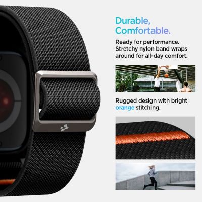 11. Spigen Lite Fit "PRO" Strap for Apple Watch 10 42mm - Black