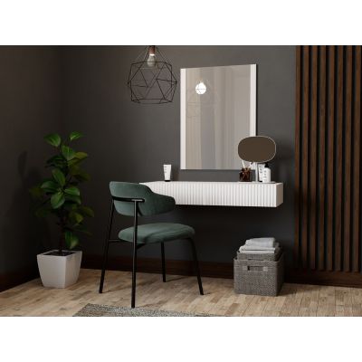 4. Dressing table with mirror PAFOS 80x41.6x100 white matt