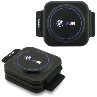 BMW M Qi2 15W Print Logo 3-in-1 Wireless Charger - Blue