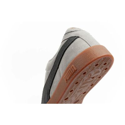 7. Puma Club II Era men's sports shoes, leather sneakers, gray