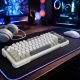 7. Inca IKG-455 Gaming Keyboard USB + RF Wireless + Bluetooth QWERTY German White